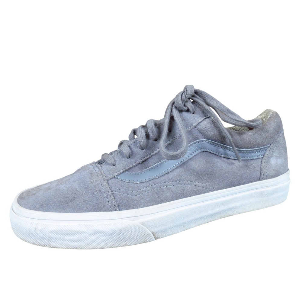 Vans Old Skool Women Athletic Shoes Size 7.5 Casual‎ Skate Grey Suede Sneakers